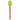 10 Green Silicone Spatula with Bamboo Handles